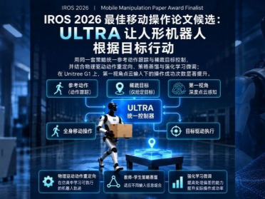 IROS 2026最佳移动操作论文候选：ULTRA让人形机器人根据目标行动