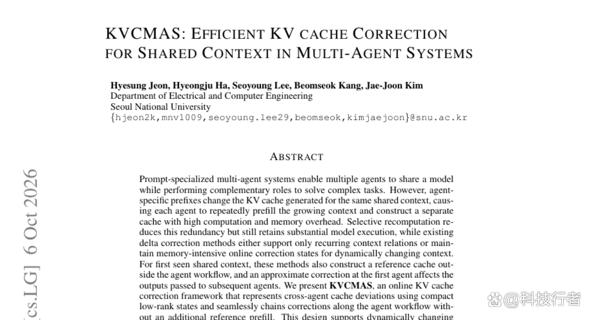 多智能体系统里的记忆浪费问题：KVCMAS如何让AI团队不再重复劳动