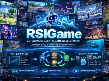 游戏开发也能自我进化？RSIGame让AI自主试玩、修复与迭代，27B模型组合超GPT-5.5一次生成